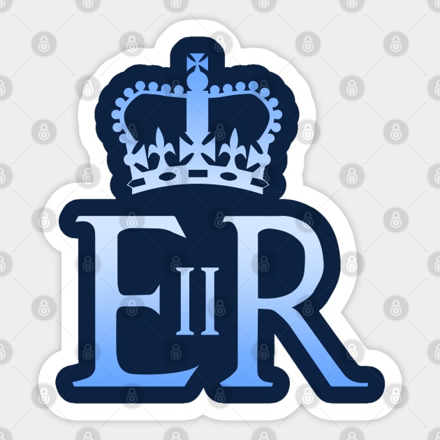 Queen Elizabeth II Royal Cypher Sticker by Scar